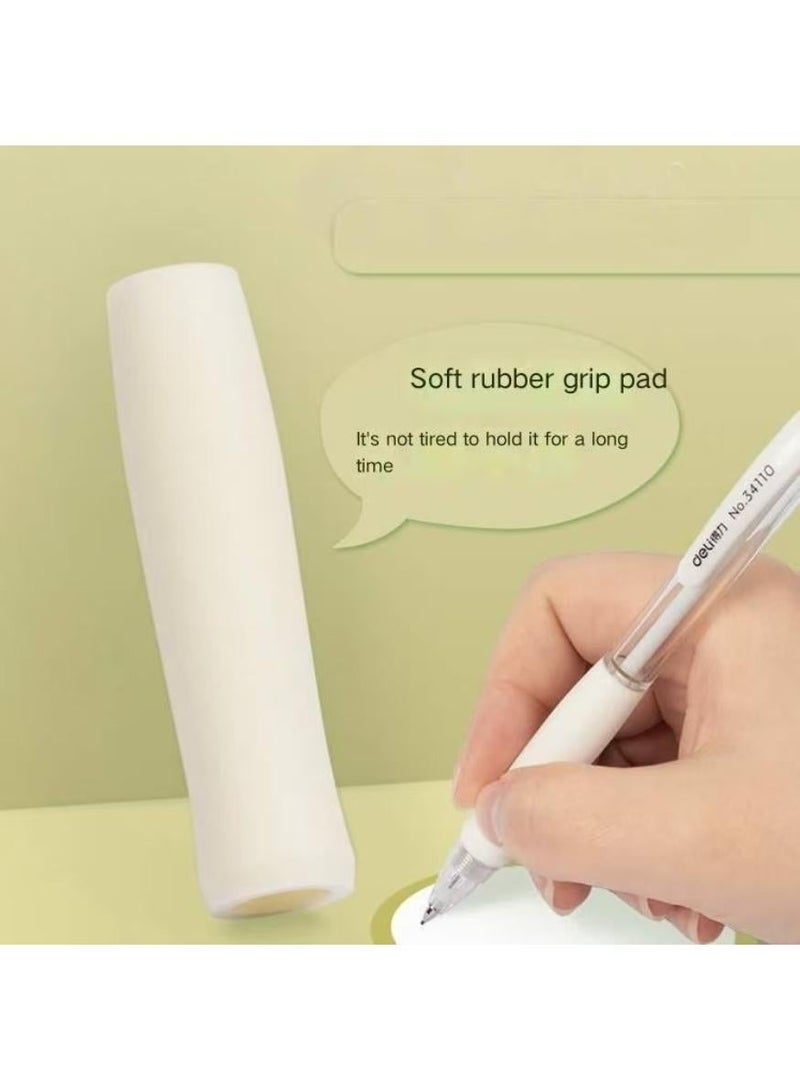 Deli 3-Pack Mechanical Pencils 0.5mm with 100PCS HB Lead Refills, for Students Drawing, Writing (White) - Image 5